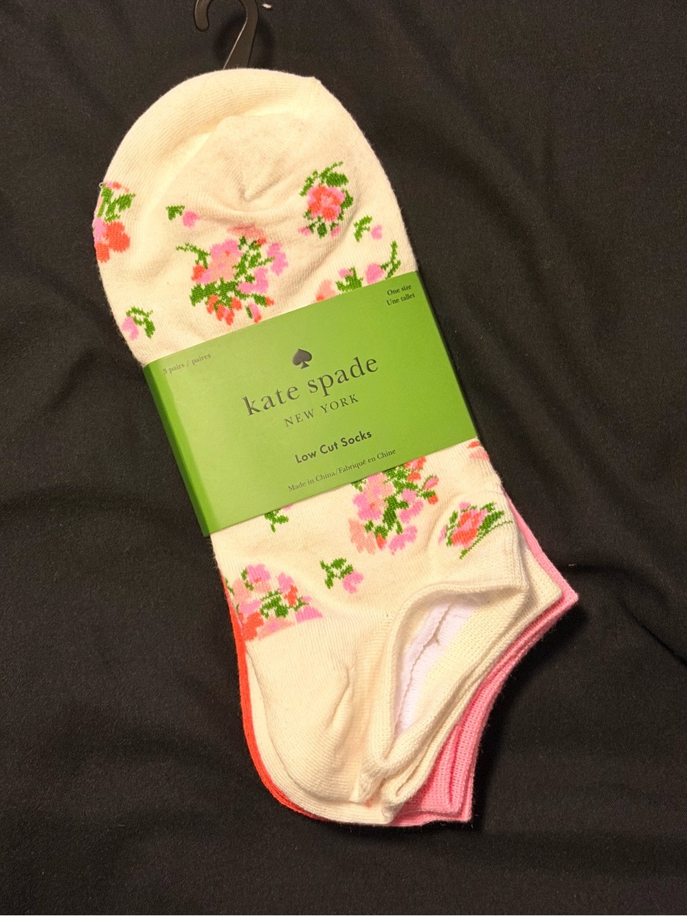 Kate Spade Floral Low Cut Socks - 3 pack